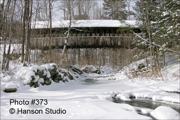 Cornish, NH - Blacksmith Shop Bridge - Winter
